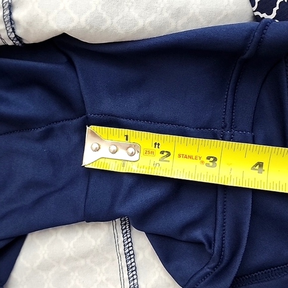 Mario  Serrani Comfort Stretch Skort Navy Blue White Morrocan Pattern Size Large - Picture 16 of 16